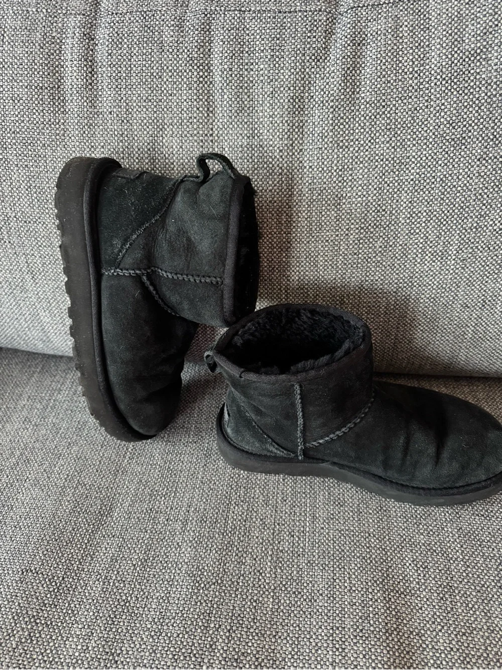 Black Uggs Short Suede Winter Boots